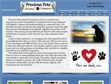 Tablet Screenshot of preciouspetsanimalcrematory.com